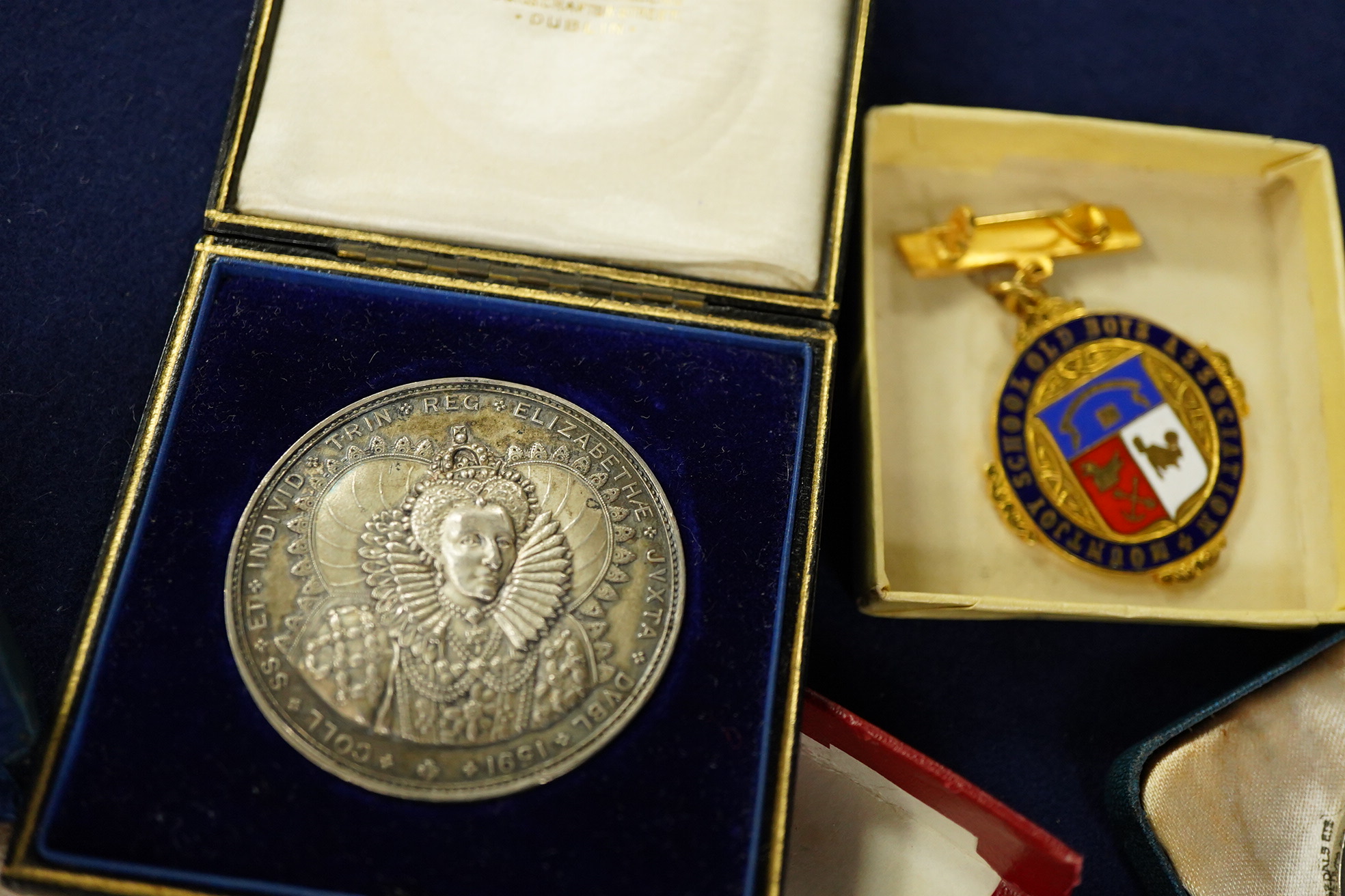 A collection of silver and other medals to include Elizabeth II Coronation medal